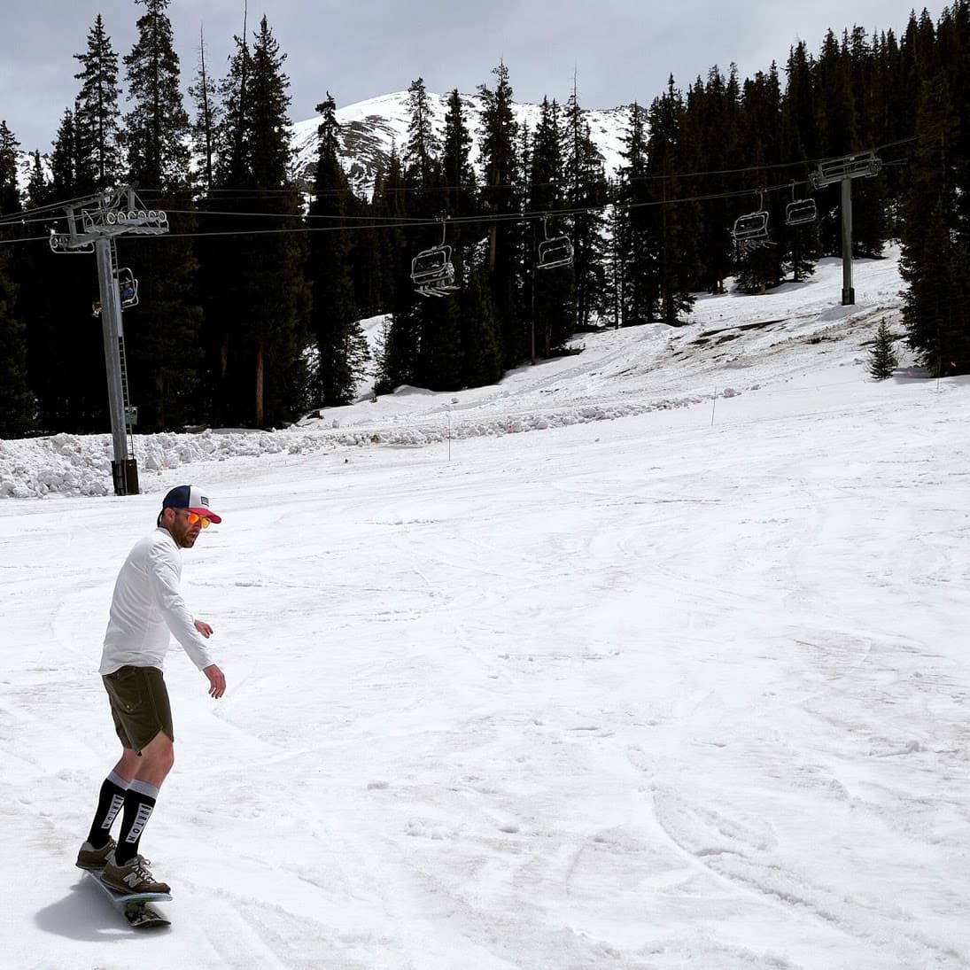 Spring snowboarding
