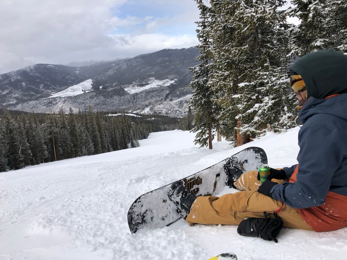 Snowboarding in the Rockies